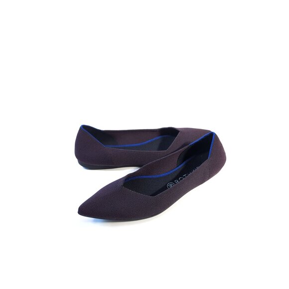 ROTHY'S Womens Size 11 The Point Flats Port Purple Flats - Picture 2 of 8